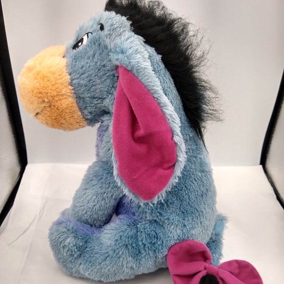 DisneyStore 11" Eeyore Plush w/HookLoop Detachable Tail 2018 Blue Stuffed Toy - Picture 3 of 12